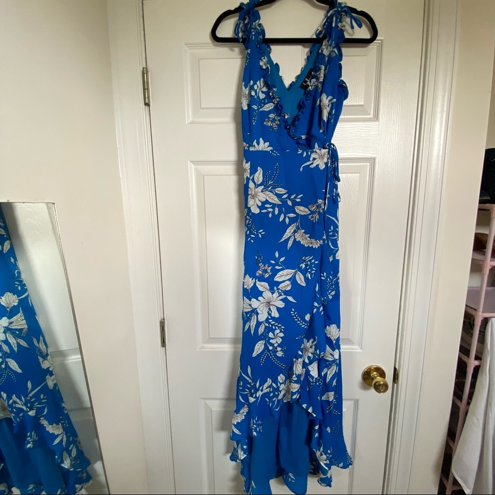 Lulus High Low Wrap Dress
